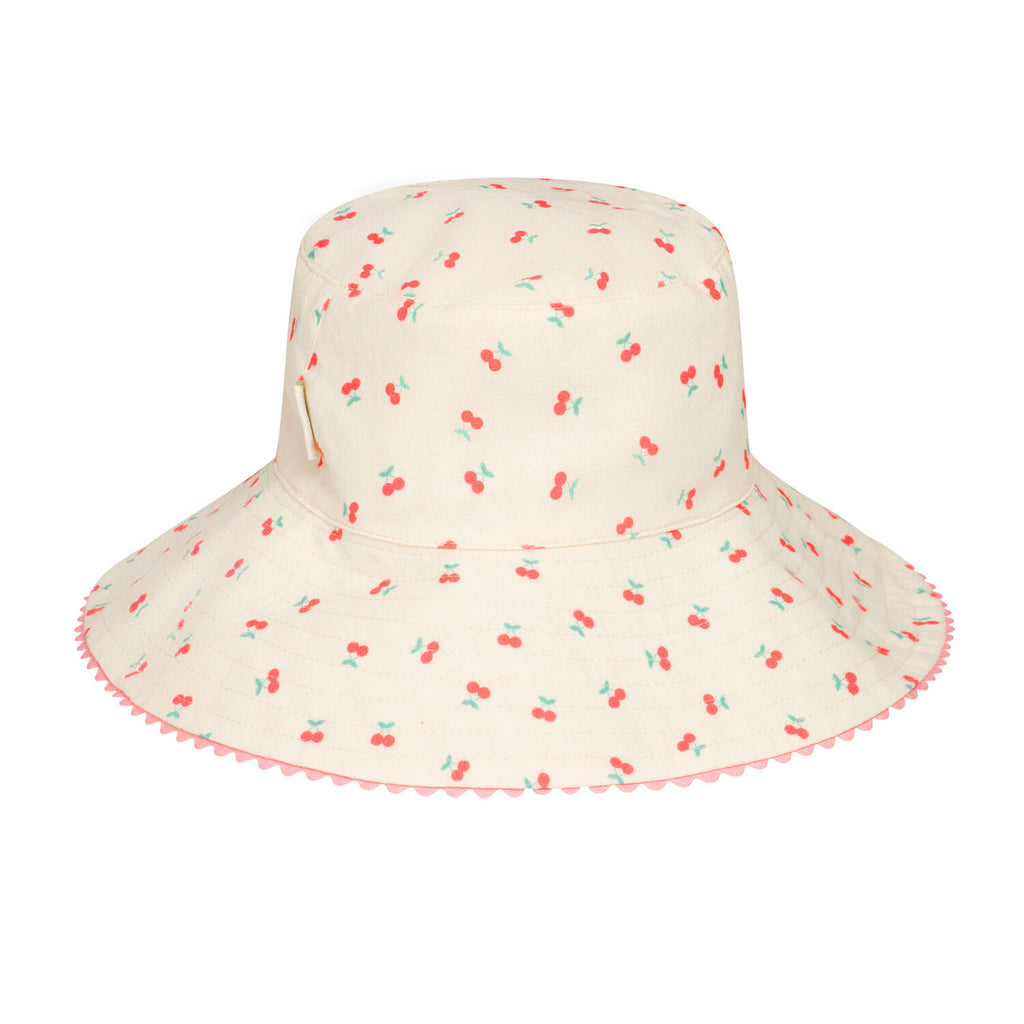 Reversible sun hat, Cherries (3-6 years)