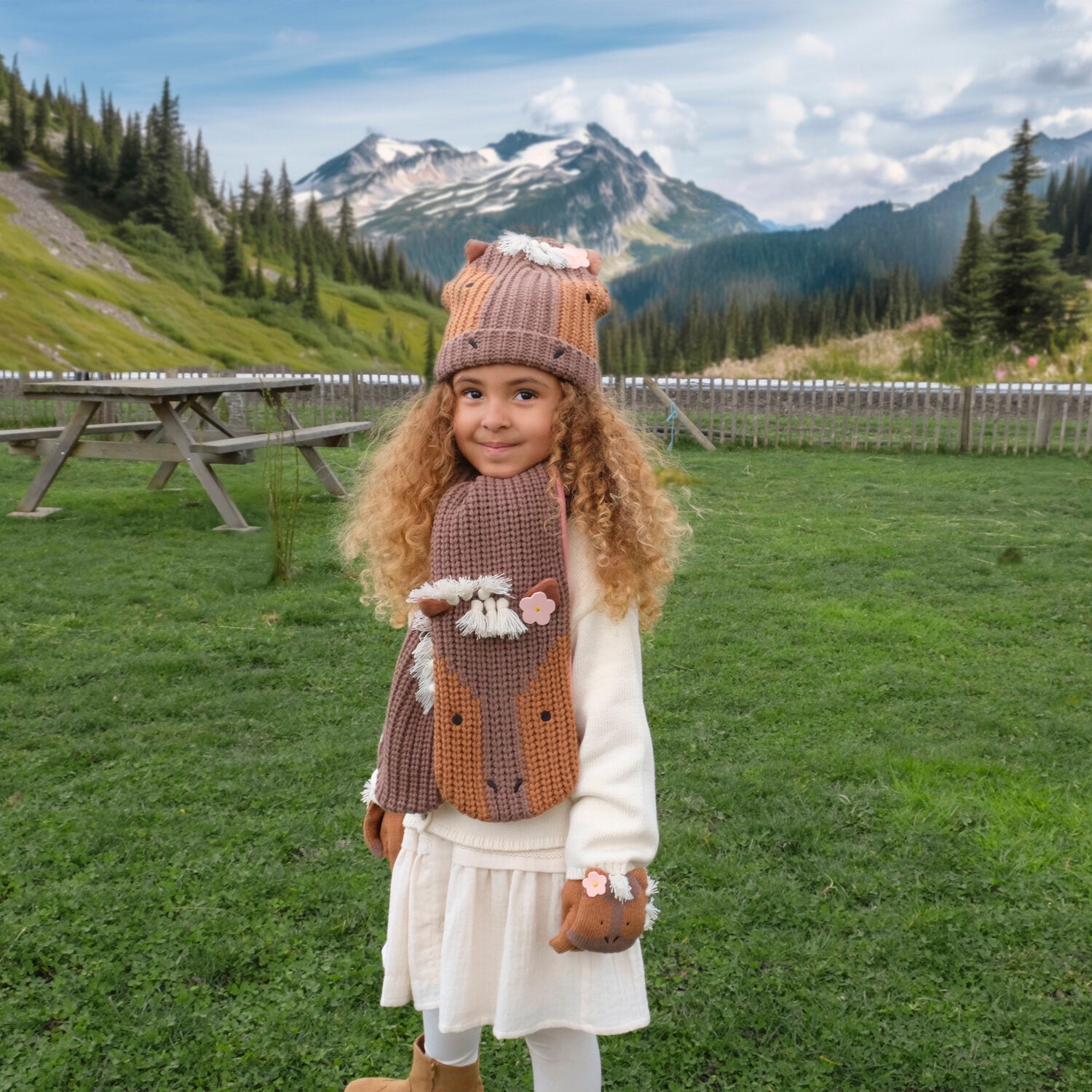 Guanti in maglia, Pony (3-6 anni)