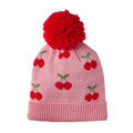 Knit Hat, Cherries (3-6 years)