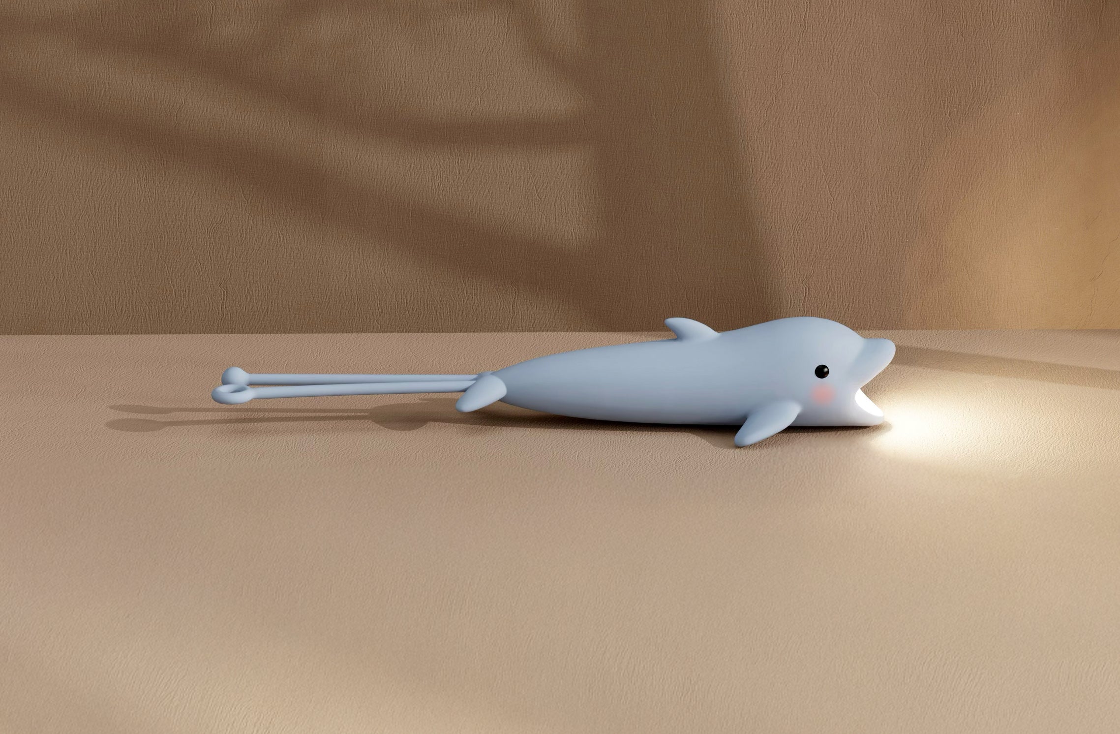 Torcia in silicone, Delfino