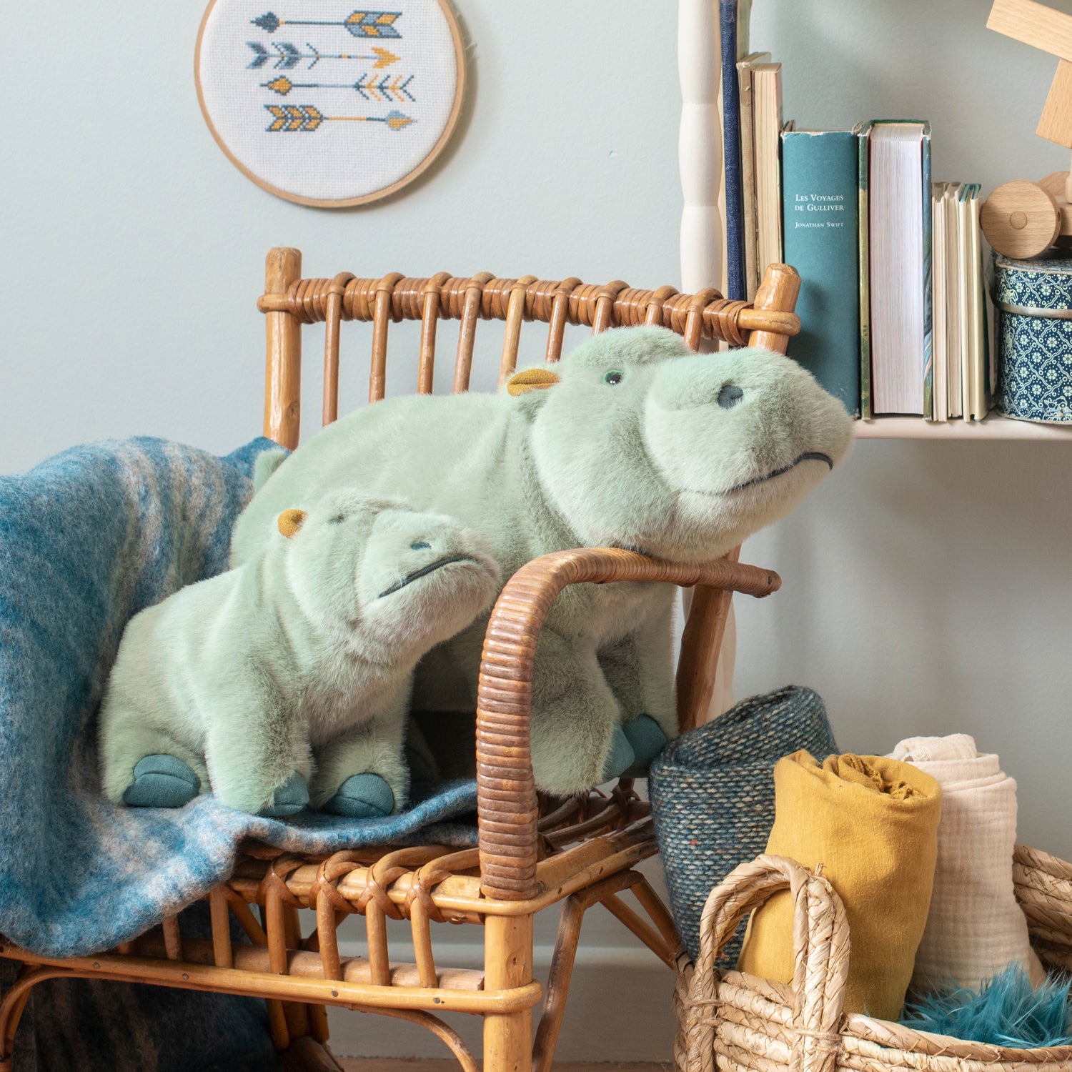 Large Hippo Plush | Moulin Roty – PIPI & PUPU and friends