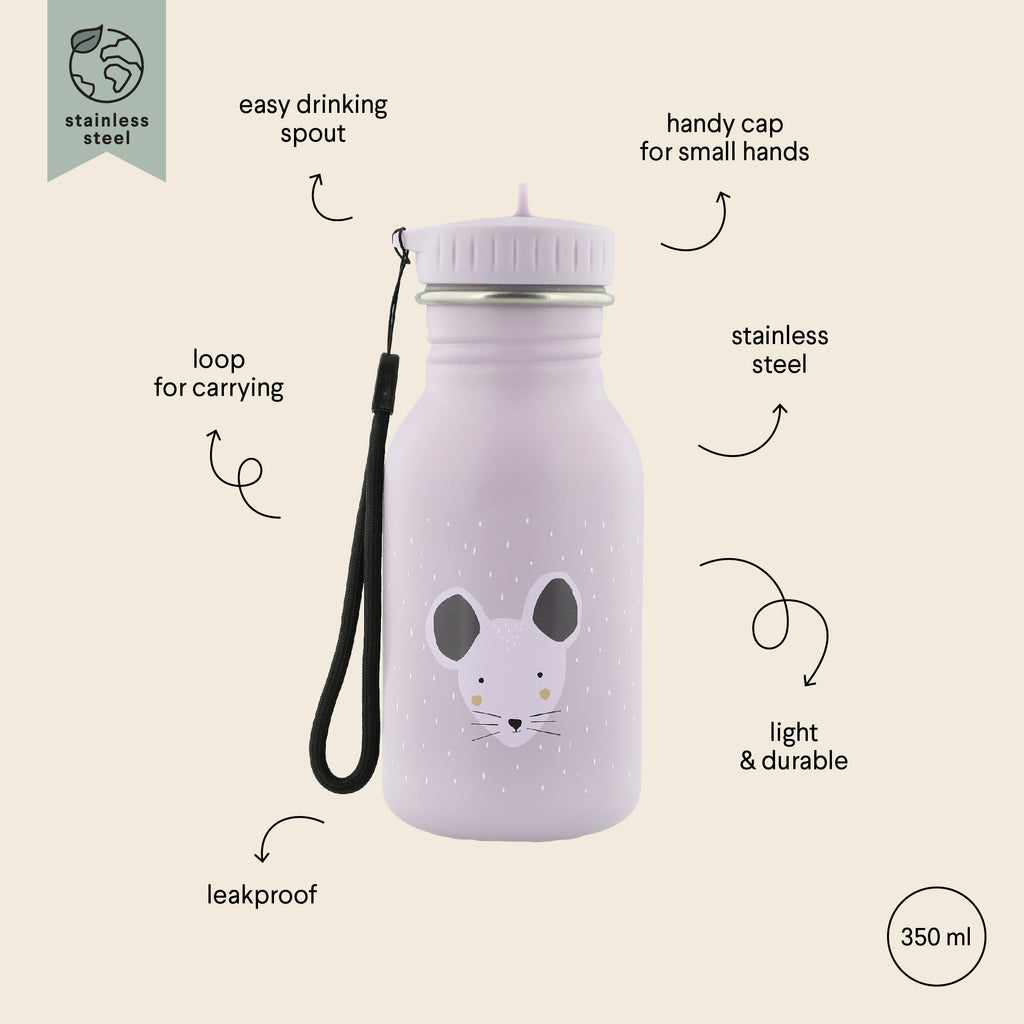 Stainless steel water bottle 350ml, Topo