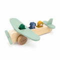 Aereo in legno con animali