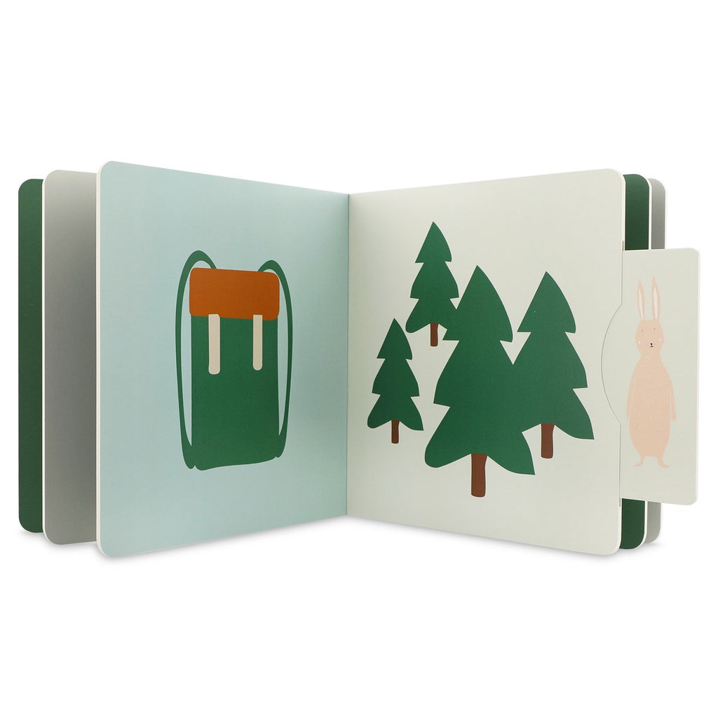 Libro con finestrelle interattive, Campeggio