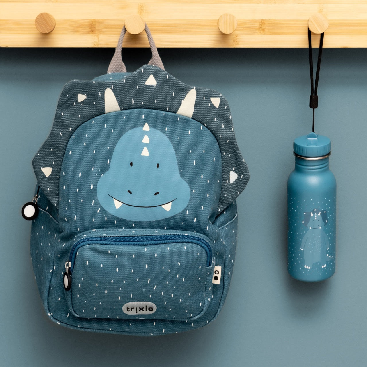 Triceratops water repellent backpack, 3-5 years