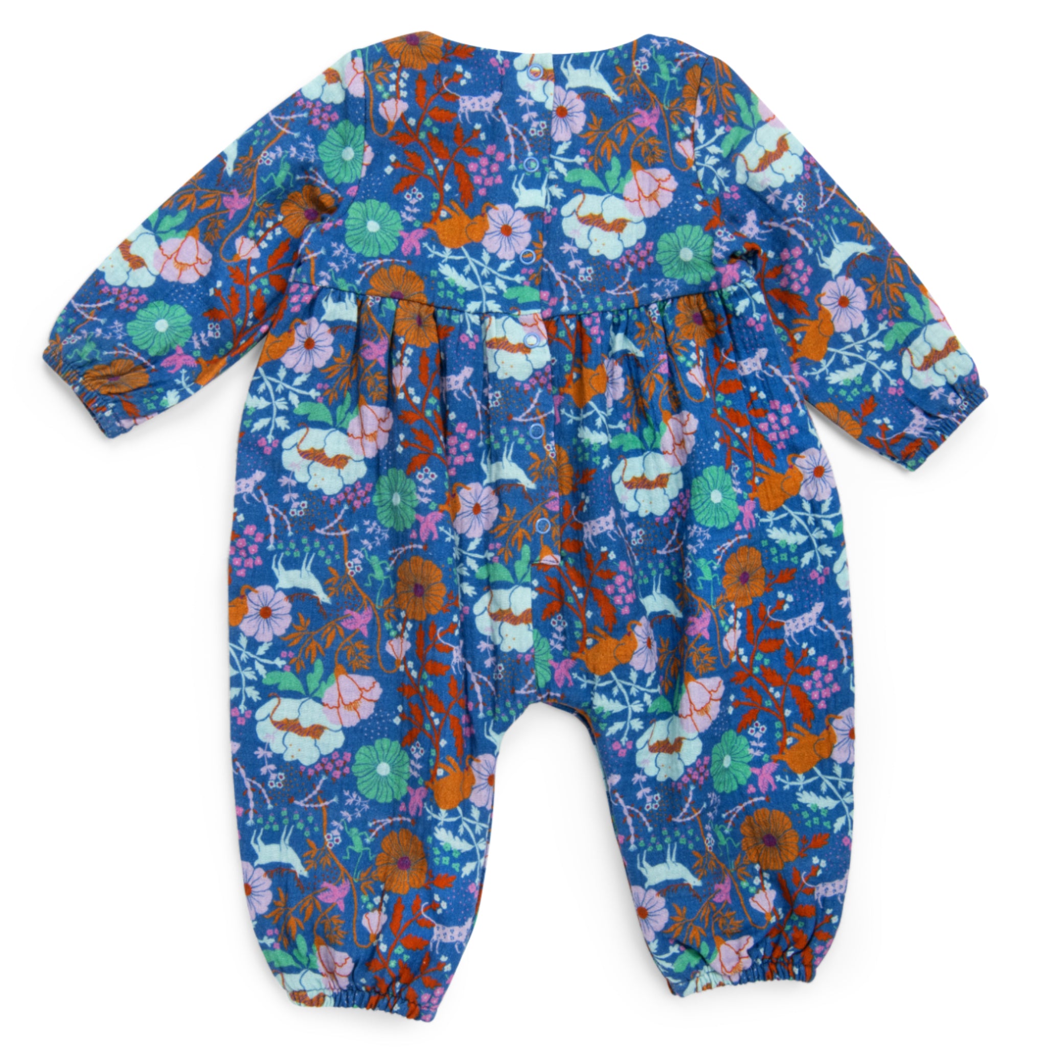 Long muslin jumpsuit jungle print, Mélodie