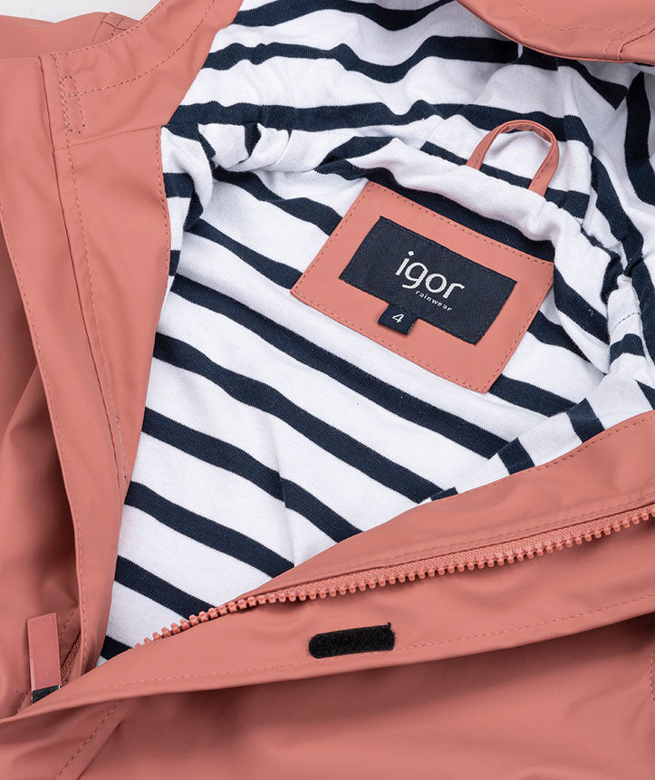 Waterproof jacket Antique pink