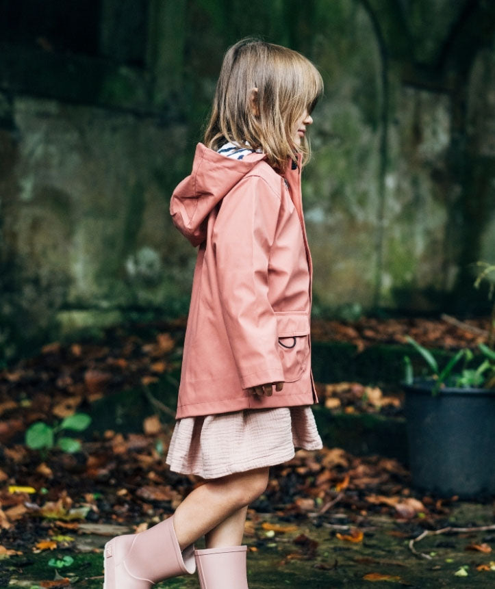 Waterproof jacket Antique pink