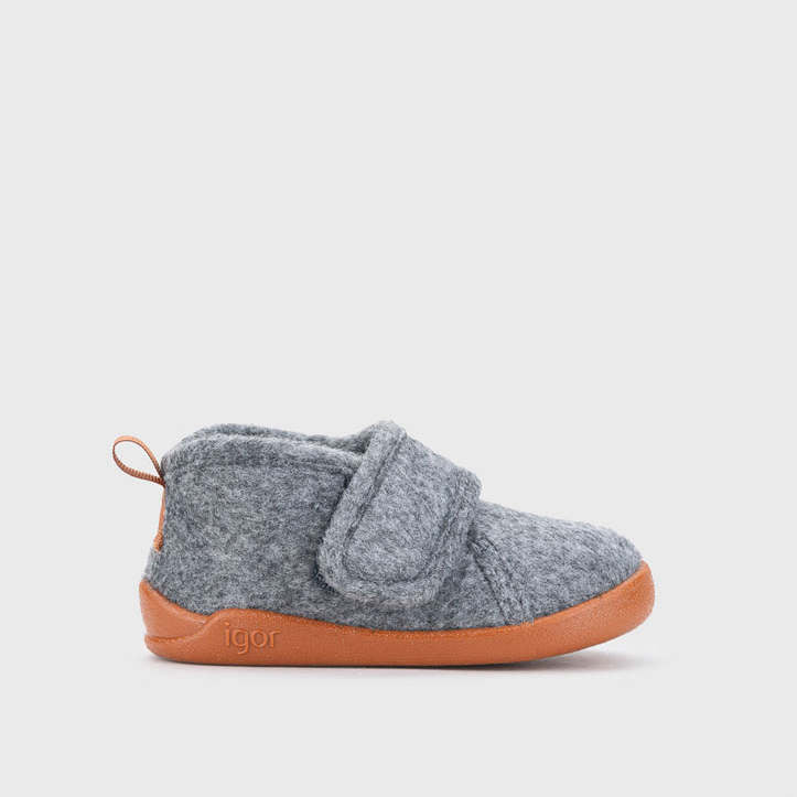 Pantofole concetto barefoot, Grigio caramello