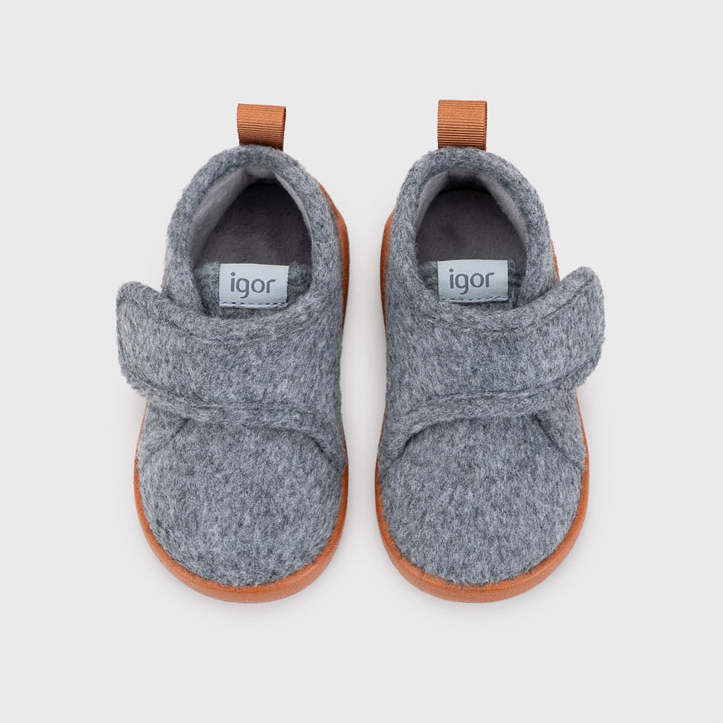 Pantofole concetto barefoot, Grigio caramello