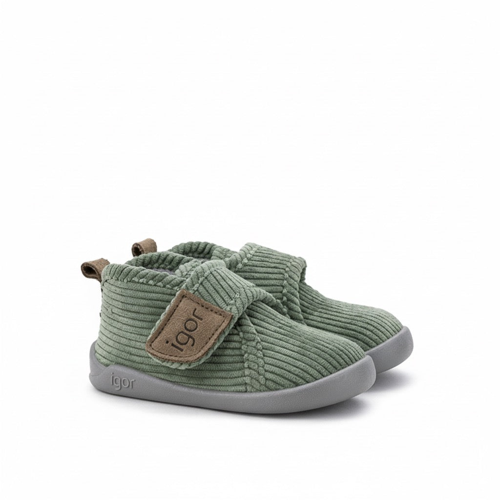 Pantofole bambini, Homie velluto verde
