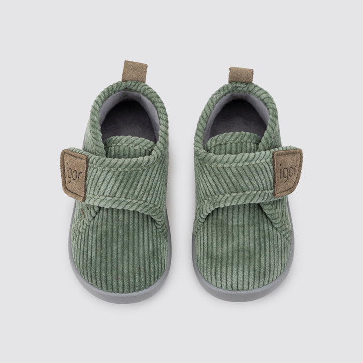 Pantofole bambini, Homie velluto verde