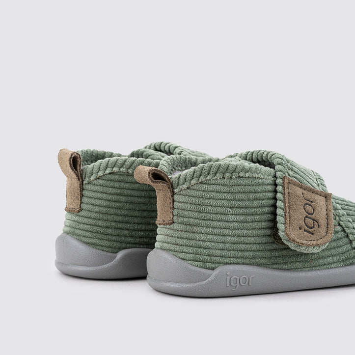 Pantofole bambini, Homie velluto verde