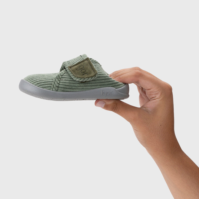 Pantofole bambini, Homie velluto verde