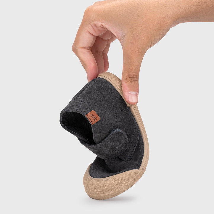 Leather shoe barefoot concept, Tui Anthracite