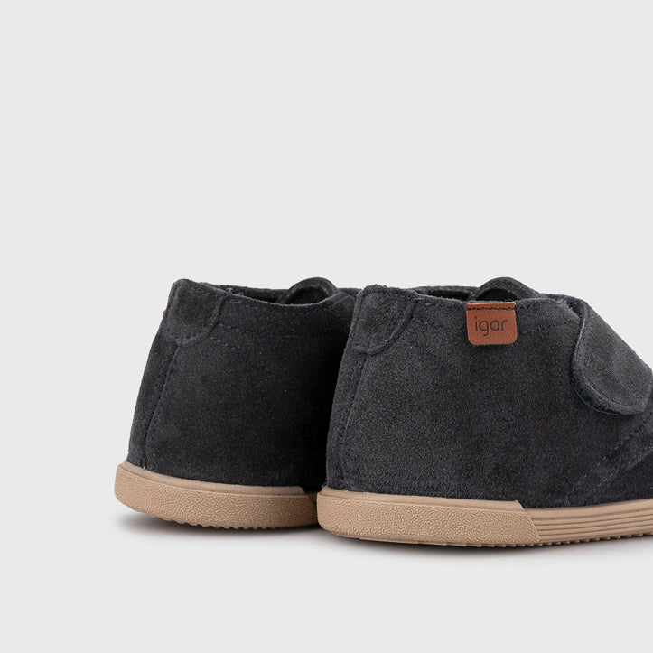 Leather shoe barefoot concept, Tui Anthracite