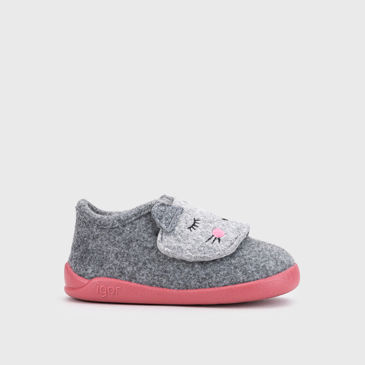Pantofole bambini, Homie gatto grigio