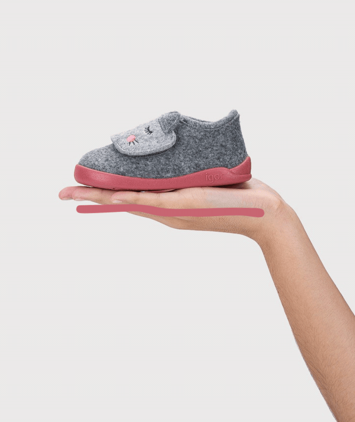 Pantofole bambini, Homie gatto grigio