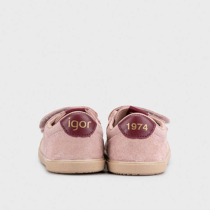 Scarpe in pelle scamosciata, Tennis rosa