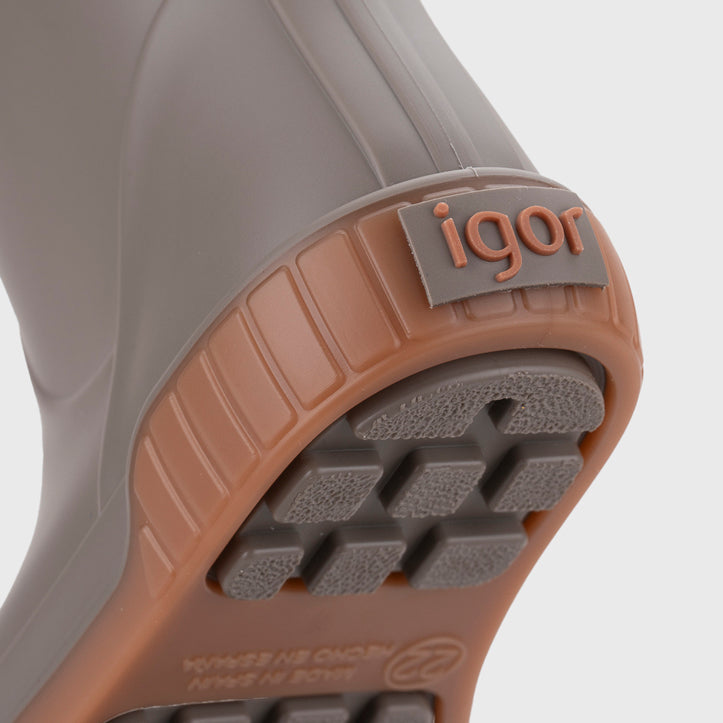 Bottes de pluie barefoot Pau Taupe