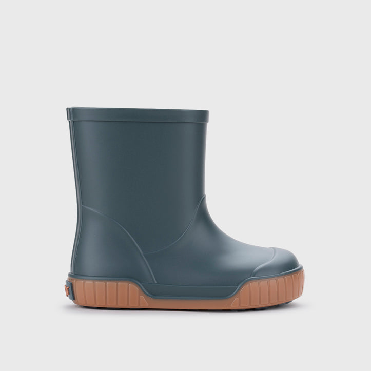 Pau Grey petrol Barefoot Rain Boots