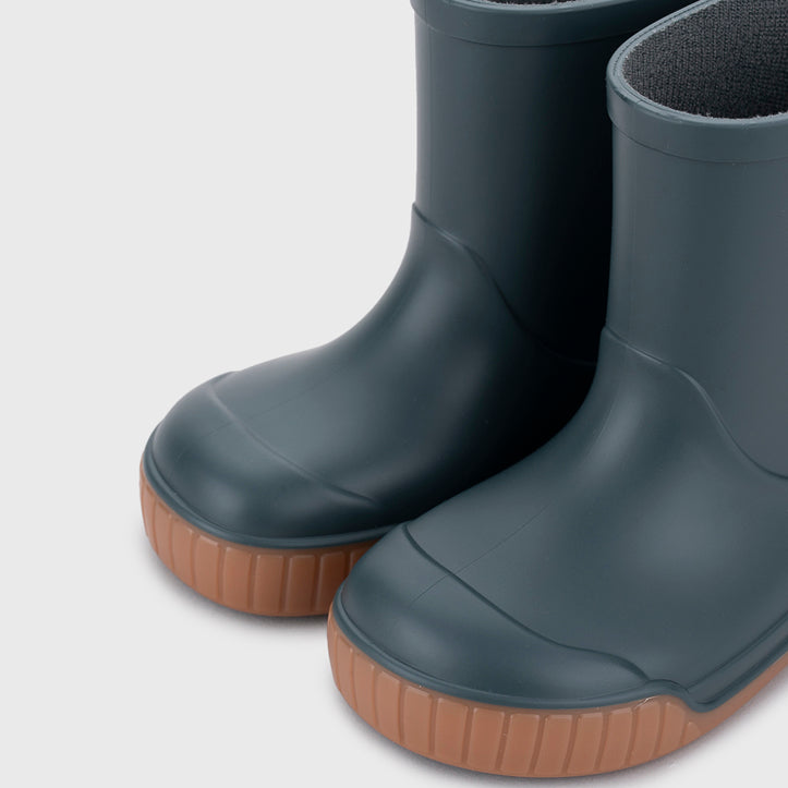 Pau Grey petrol Barefoot Rain Boots