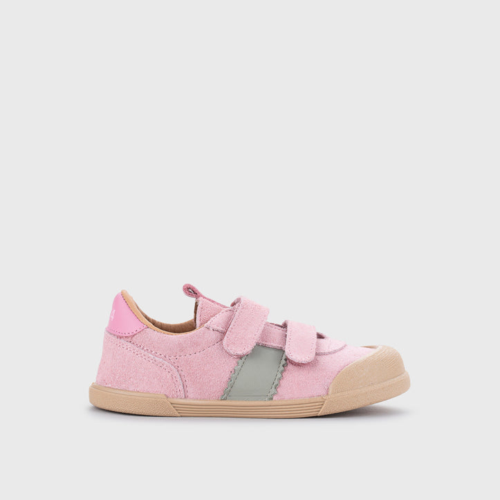 Scarpe in pelle, Tennis bicolor rosa