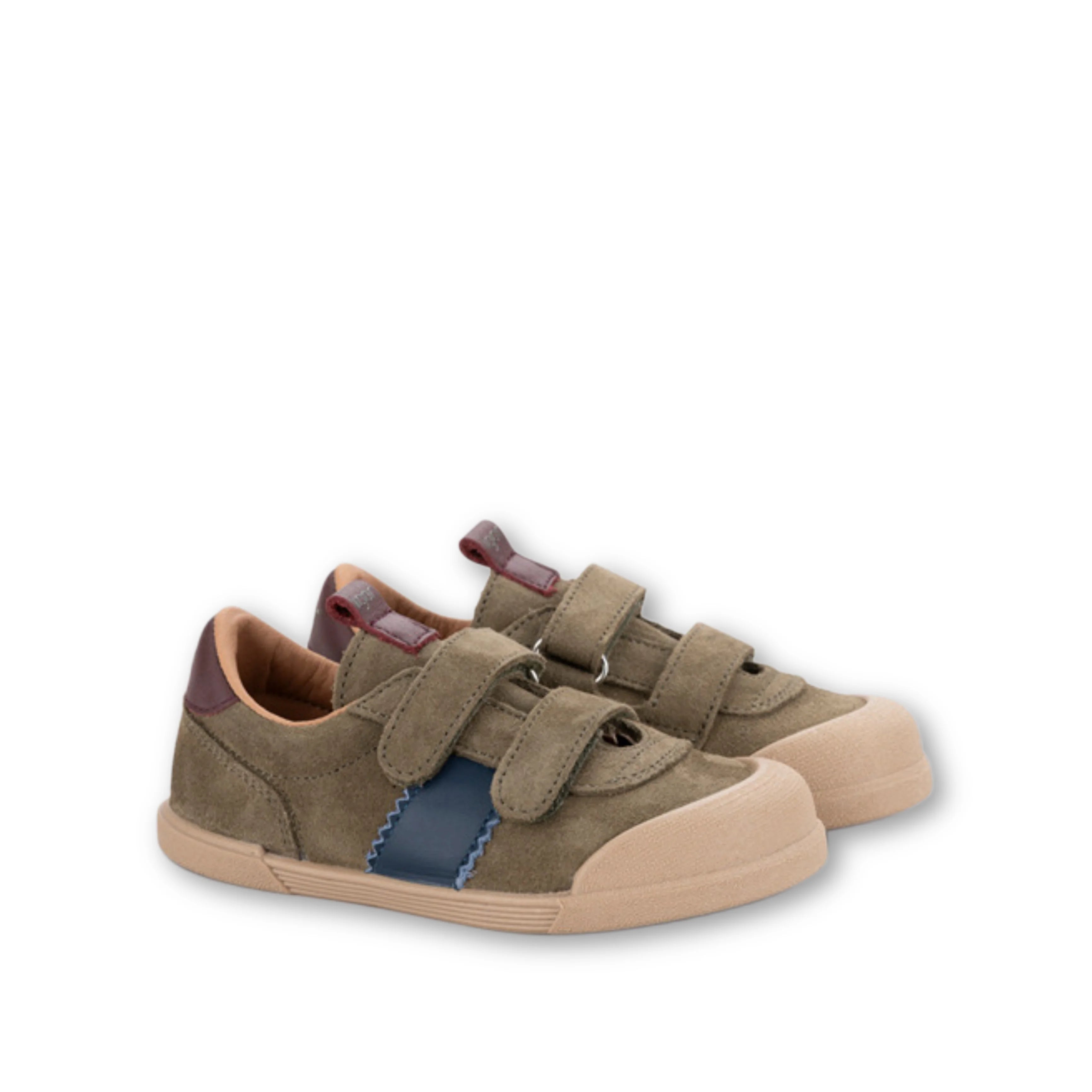 Scarpe in pelle, Tennis bicolor kaki