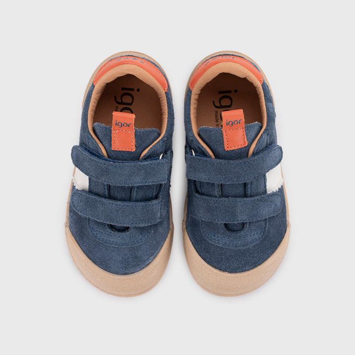 Scarpe in pelle, Tennis bicolor jeans