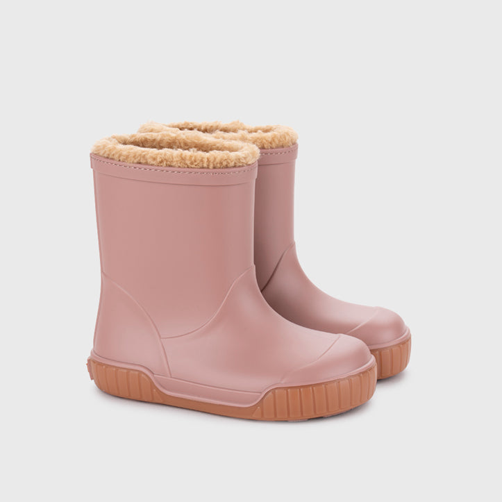 Pau Rose Lined Barefoot Rain Boots