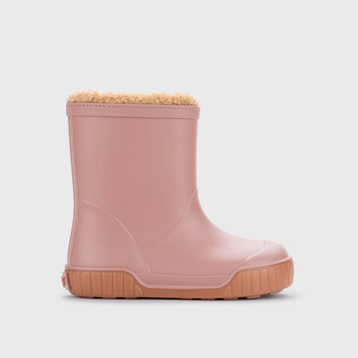 Pau Rose Lined Barefoot Rain Boots