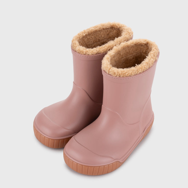 Pau Rose Lined Barefoot Rain Boots