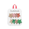 Sparkly Star Hair Clips Christmas Festive