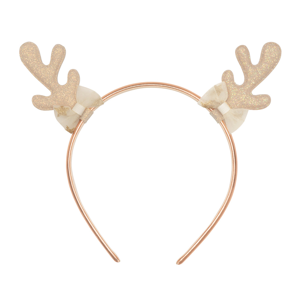 Christmas Headband, Golden Reindeer