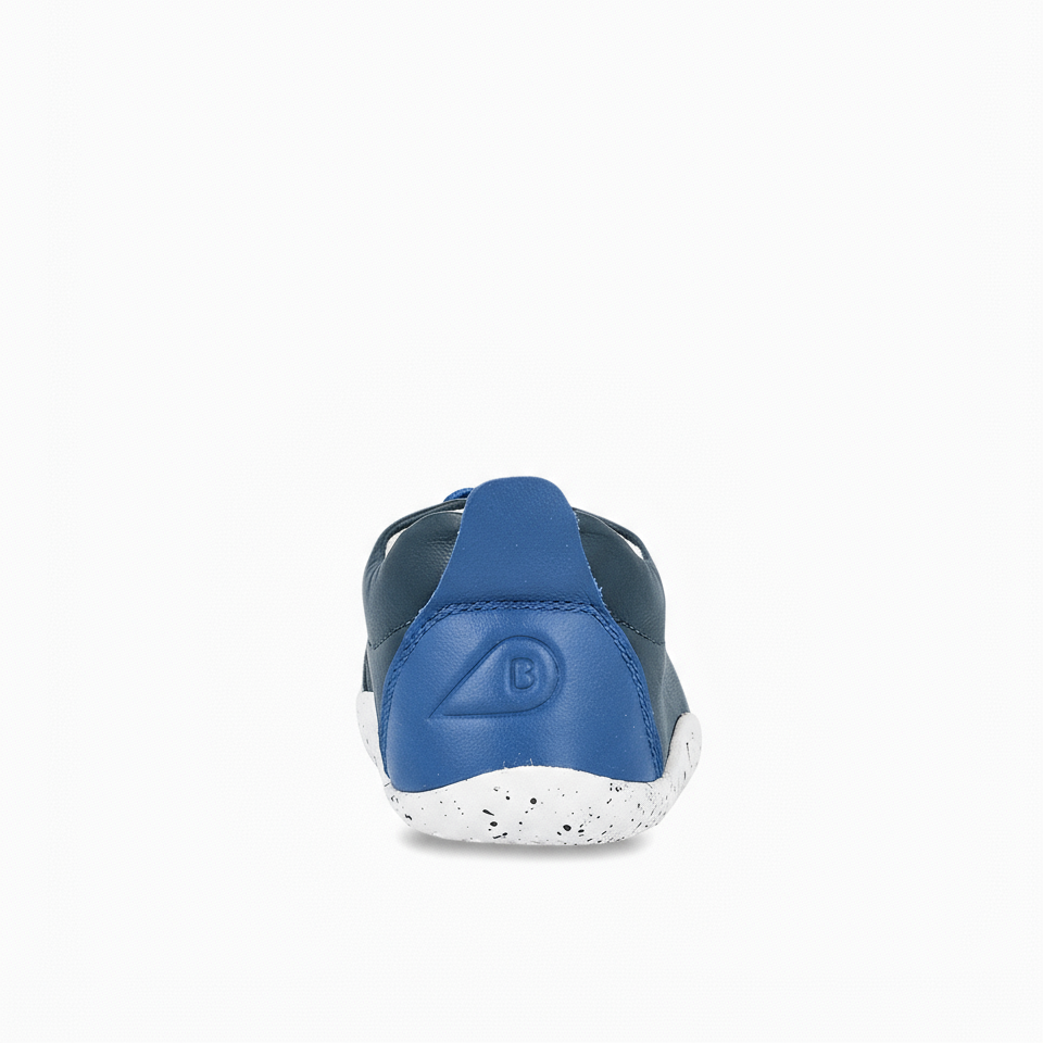 First step shoes in leather, Xplorer Sport Navy Binjau