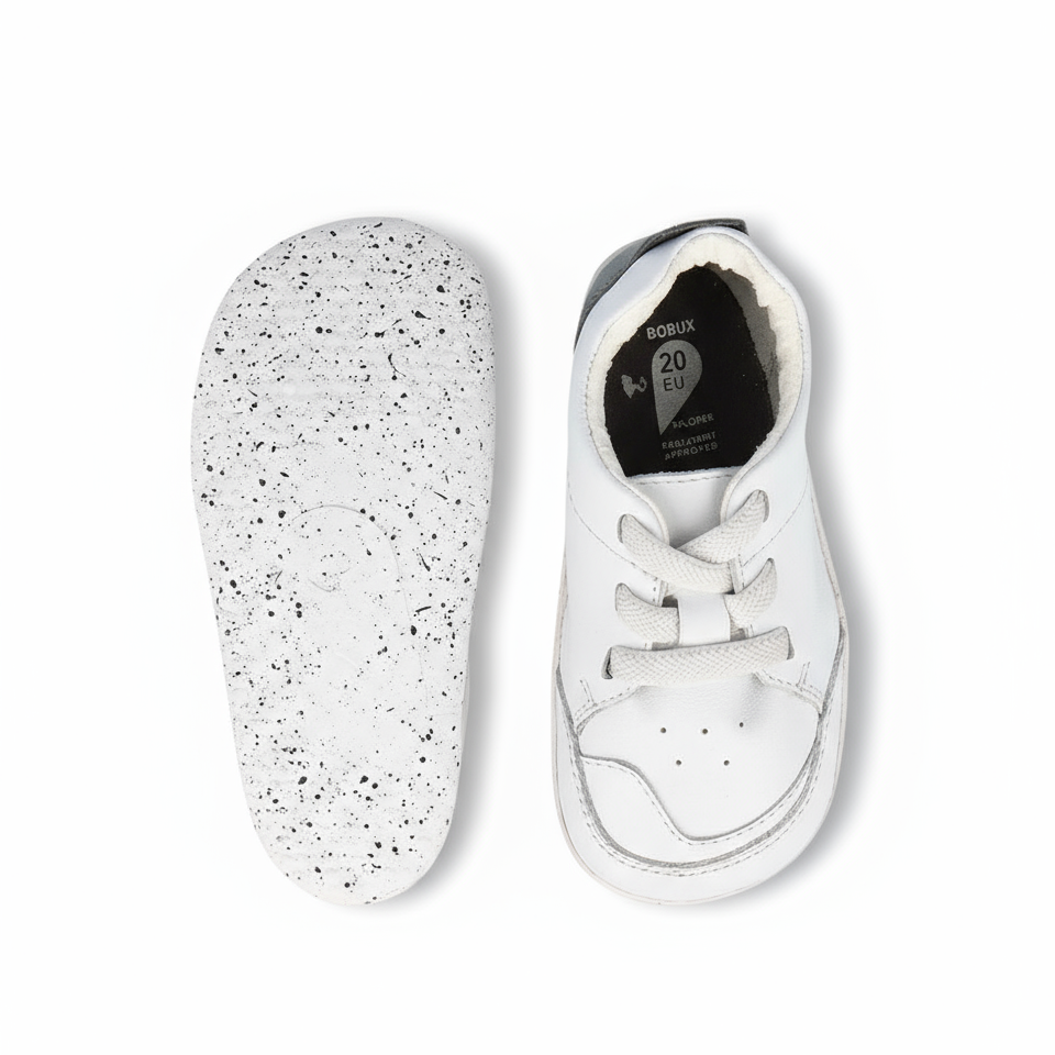 Scarpe primi passi in pelle, Xplorer Sport White Smoke