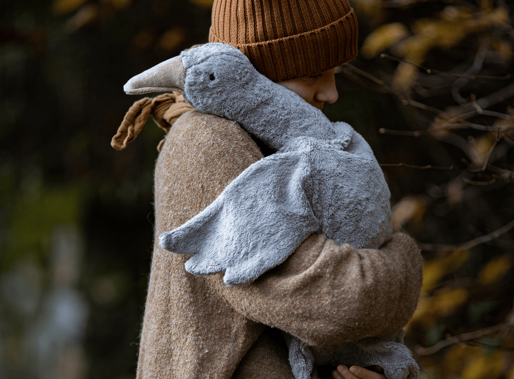 Peluche cuscino termico Oca grande - grigio  Senger naturwelt – PIPI &  PUPU and friends