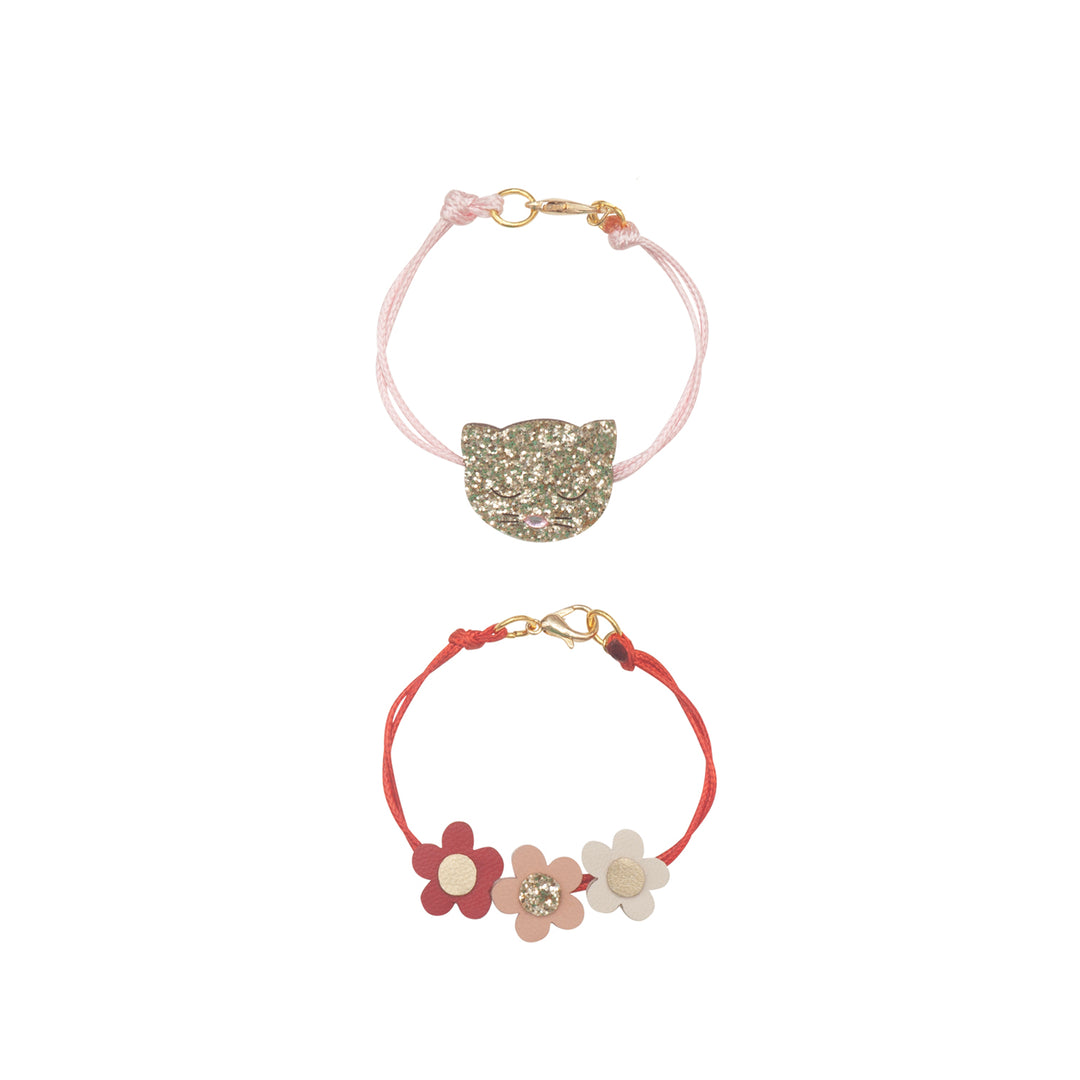 Set braccialetti Gatto glitter