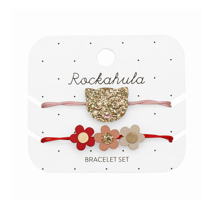 Set braccialetti Gatto glitter