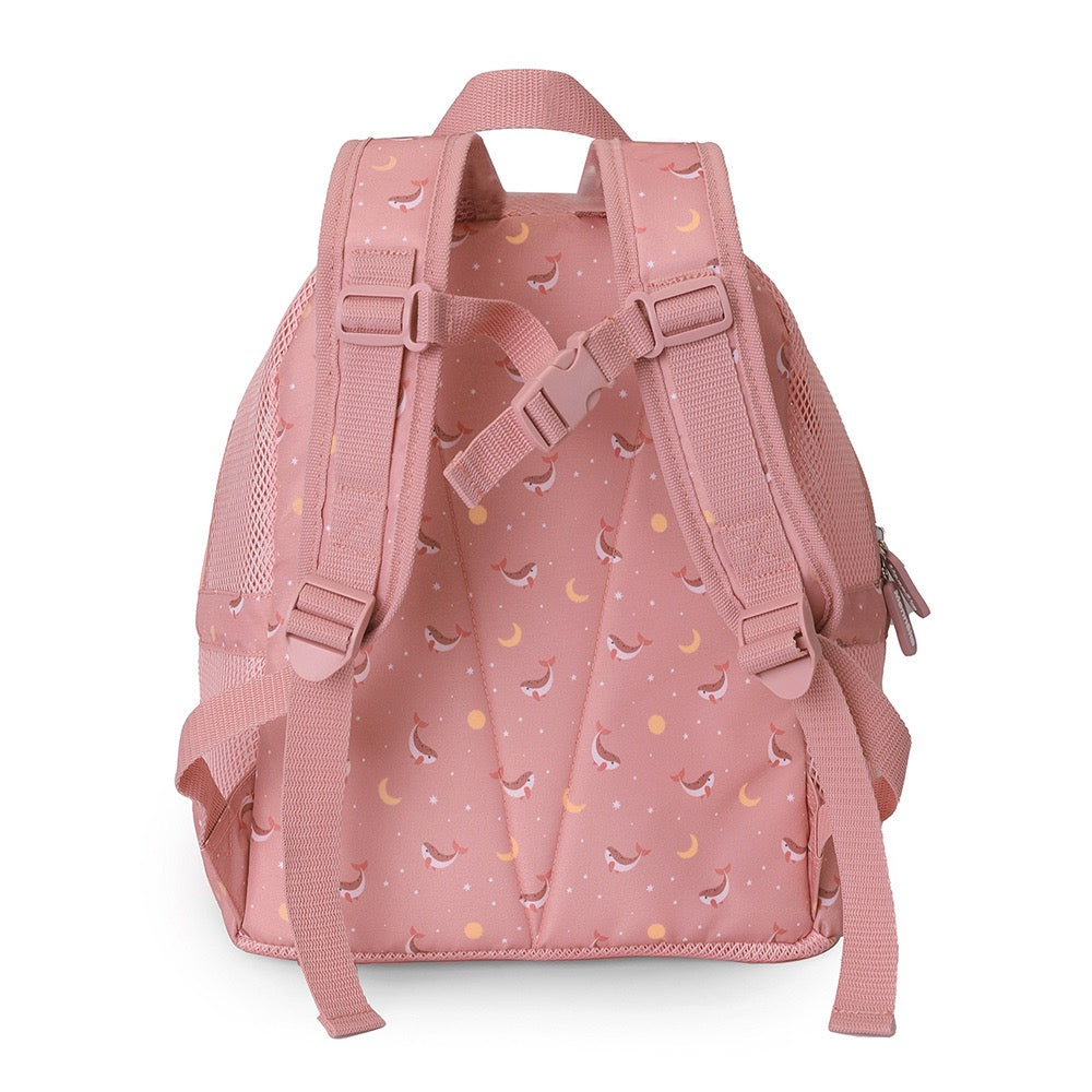 Sand-proof beach backpack, Pink Whale