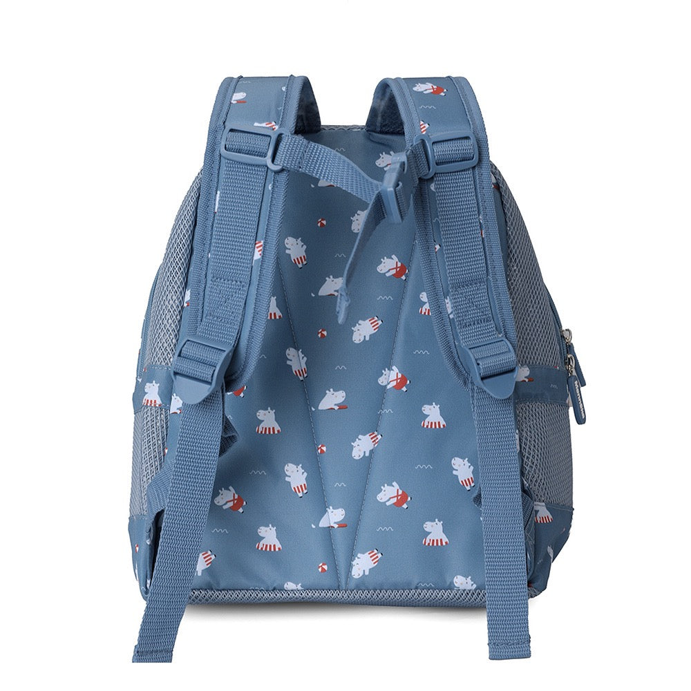 Sand-proof beach backpack, Hippos