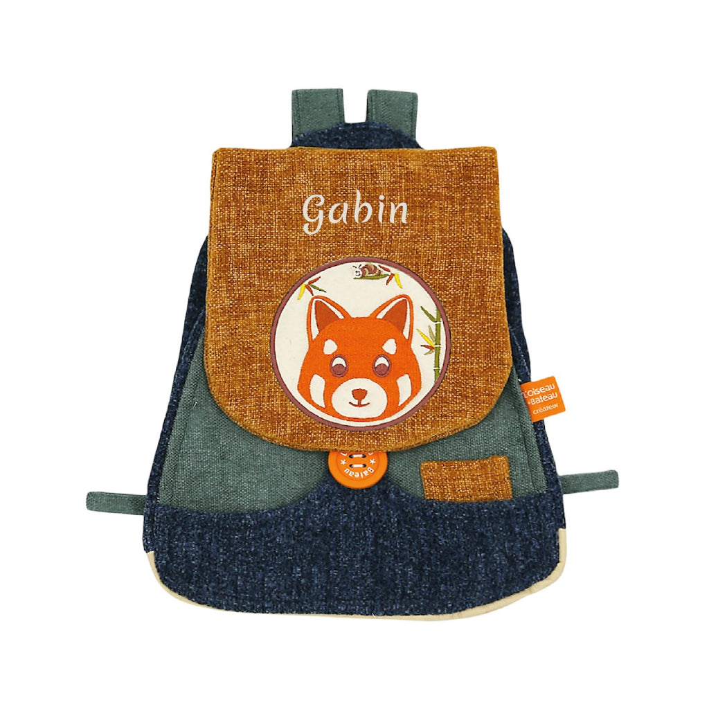 Custom backpack for children, Red panda