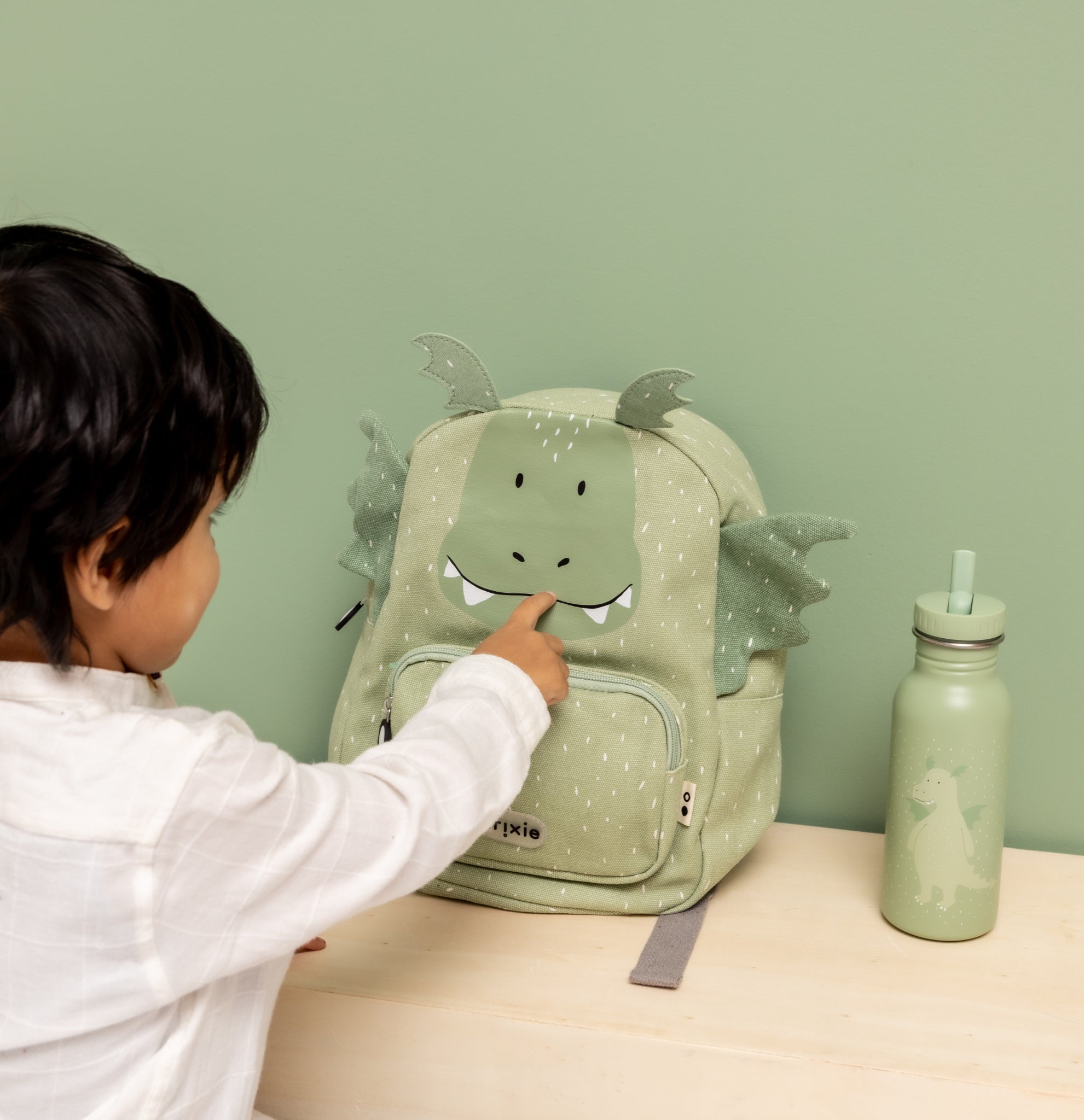 Large Water-Repellent Dragon backpack, Ages 3-5