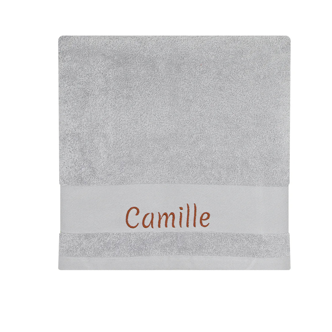 Customizable towel 70 x 140 Grey