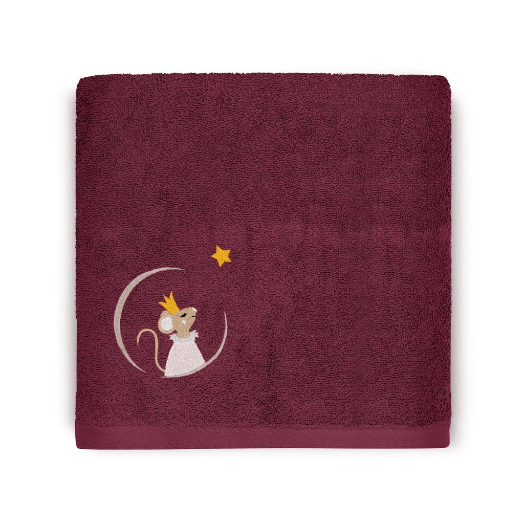 Custom cotton towel with name embroidery, 70 x 140 cm