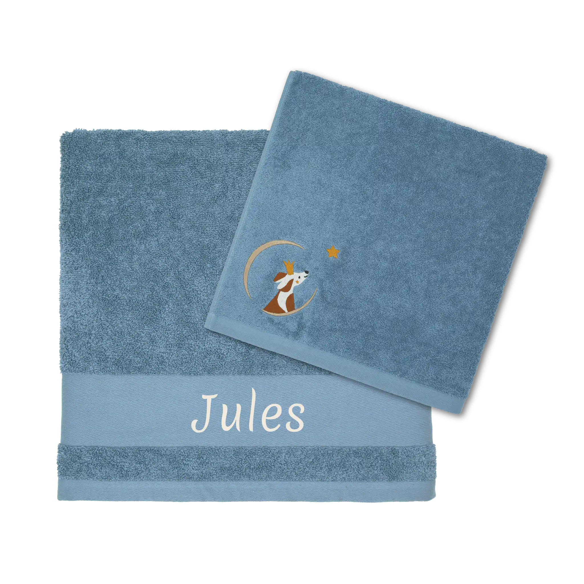 Custom cotton towel with name embroidery, 70 x 140 cm