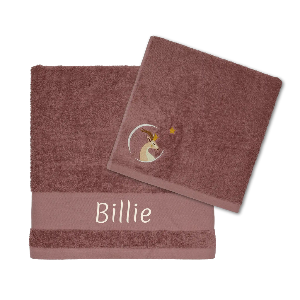 Custom cotton towel with name embroidery, 70 x 140 cm