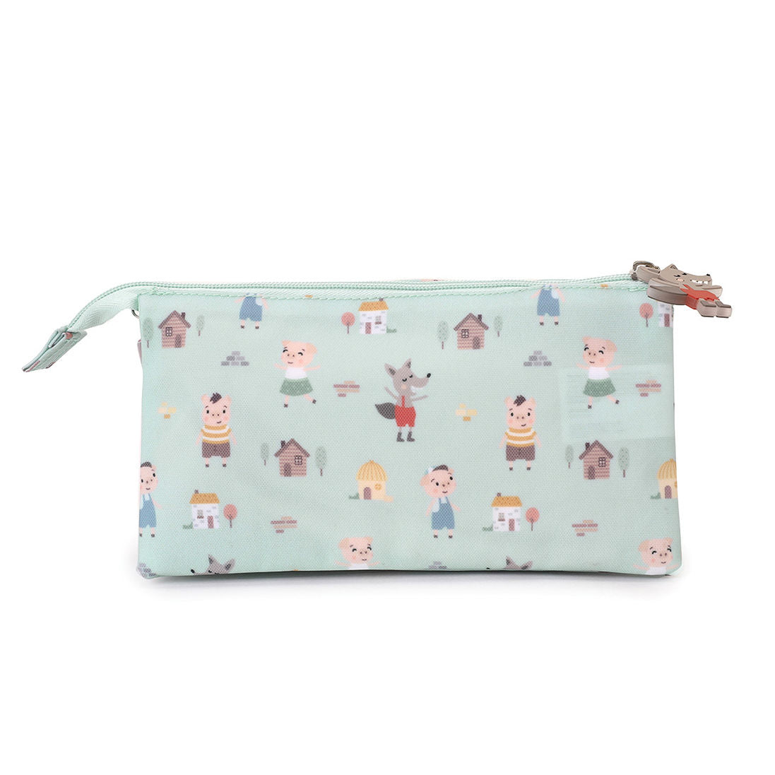 Astuccio portapenne tre tasche, Three little pigs
