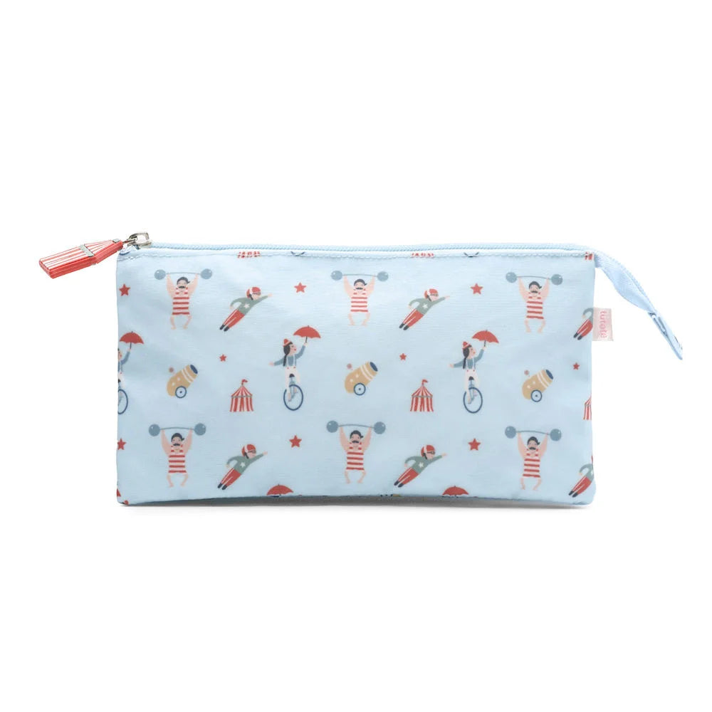 Pencil case with three compartments, Circus