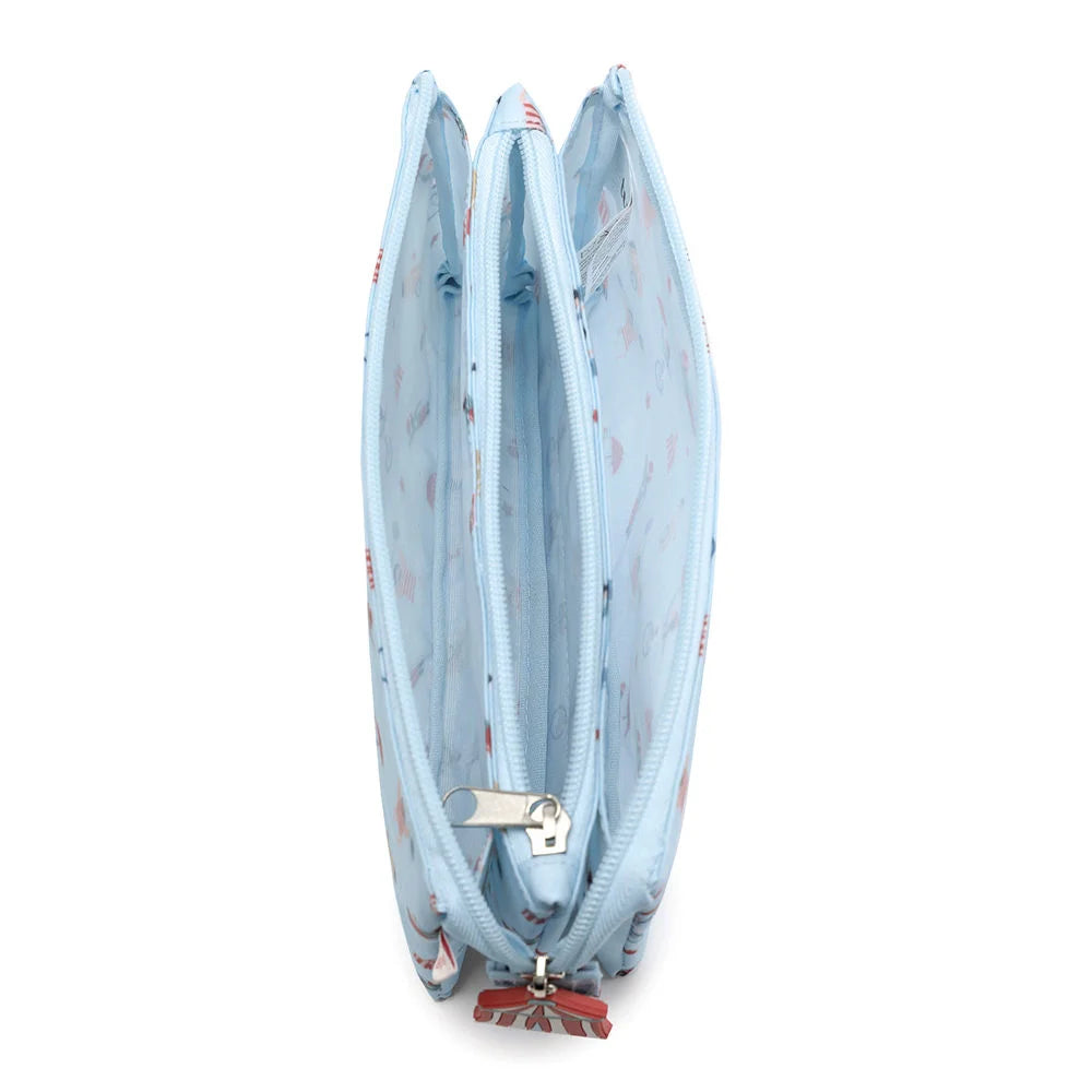 Pencil case with three compartments, Circus